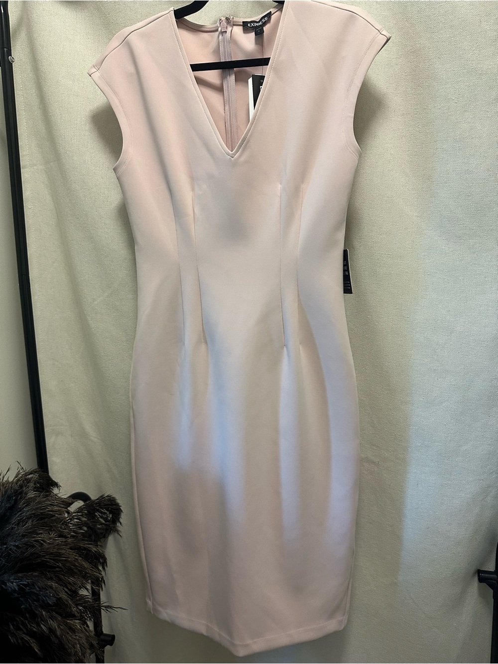 Express Blush Pink Midi Dress NWT